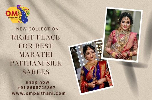 Right place for best marathi paithani silk sarees