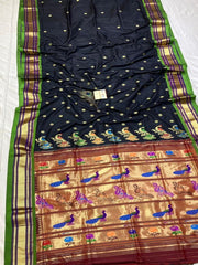 Pure silk maharani yeola Handloom paithani and 30 mor padar paithani