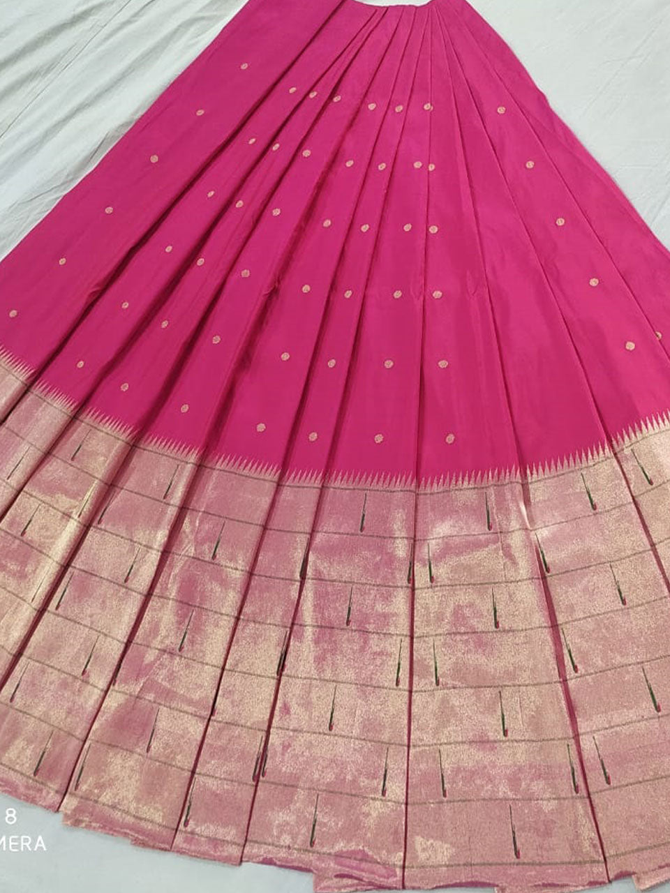 Pure silk handloom lehnga material