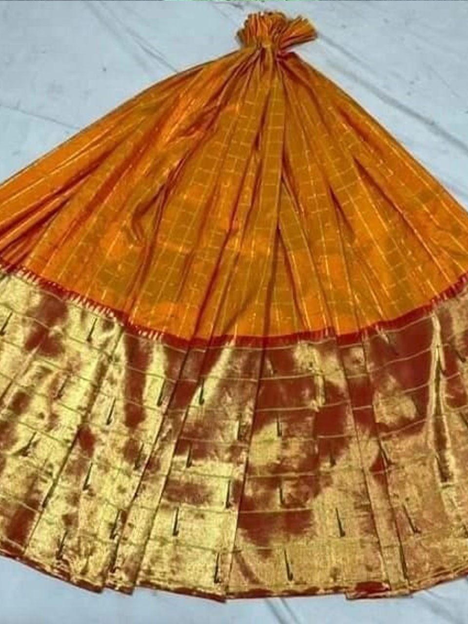 Pure silk handloom lehnga material