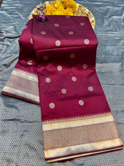 Kesariya Paithani Saree