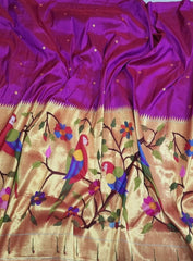 Pure silk handloom half all over design lehenga material