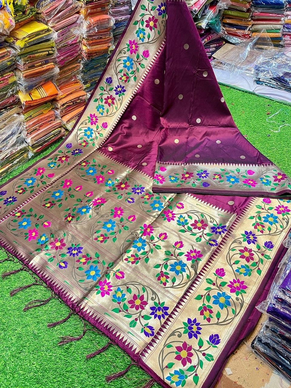 Pushpaa Brocade Paithani