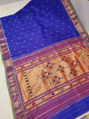 Pure silk handloom traditional pallu paithani saree