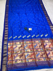 Pure silk maharani yeola Handloom paithani and 30 mor padar paithani