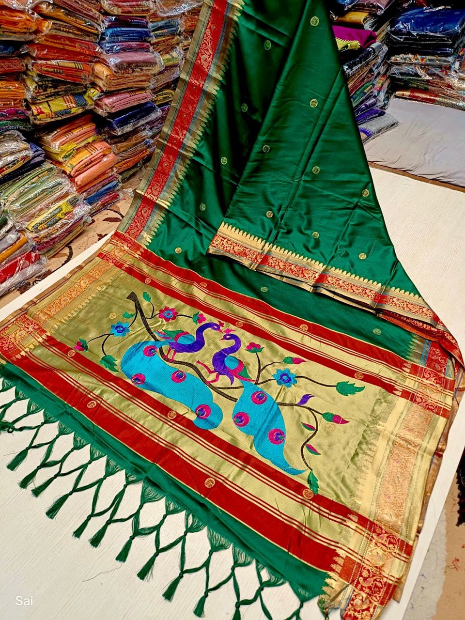 Kaveri Peacock Pallu Paithani