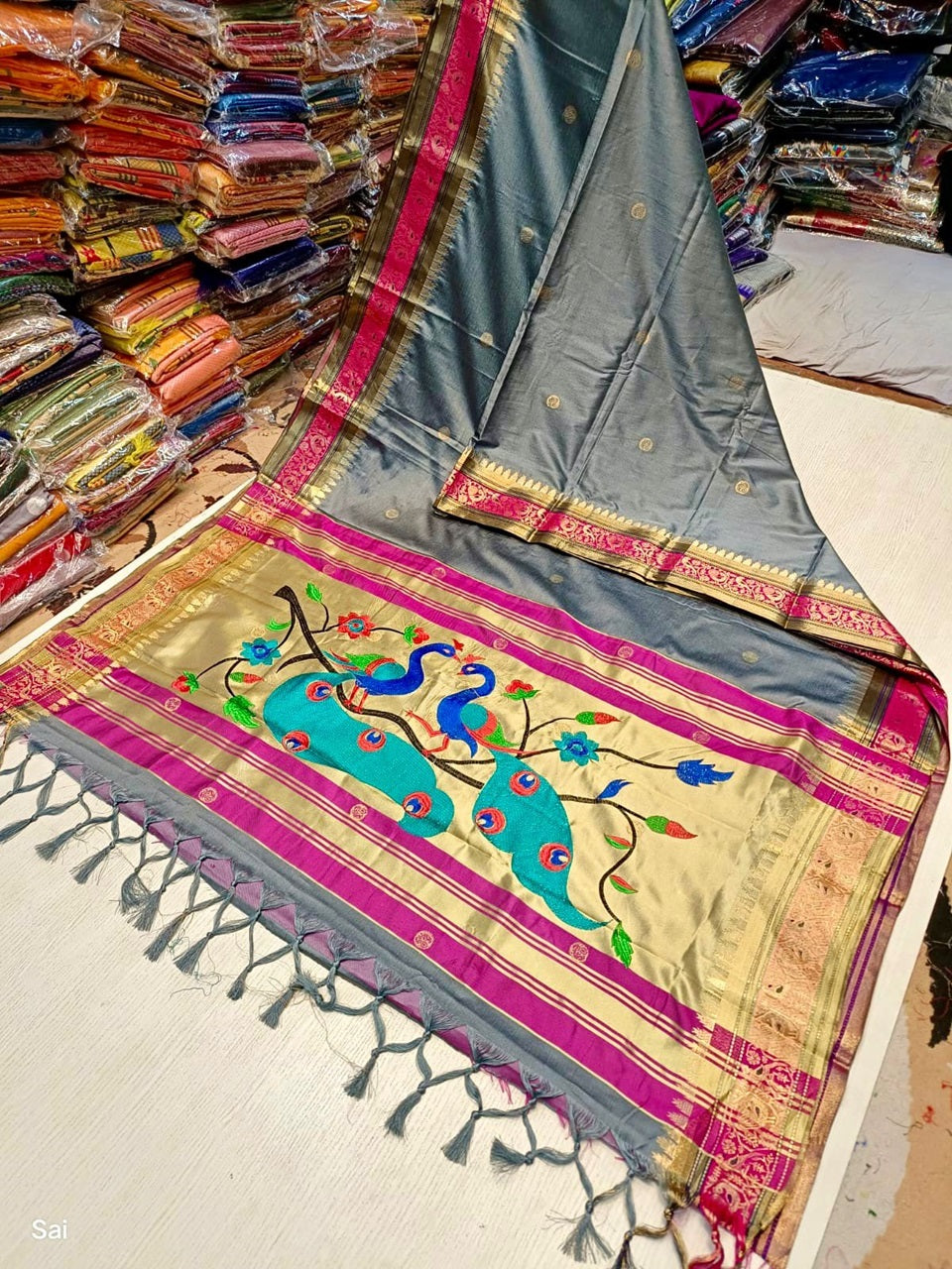 Kaveri Peacock Pallu Paithani