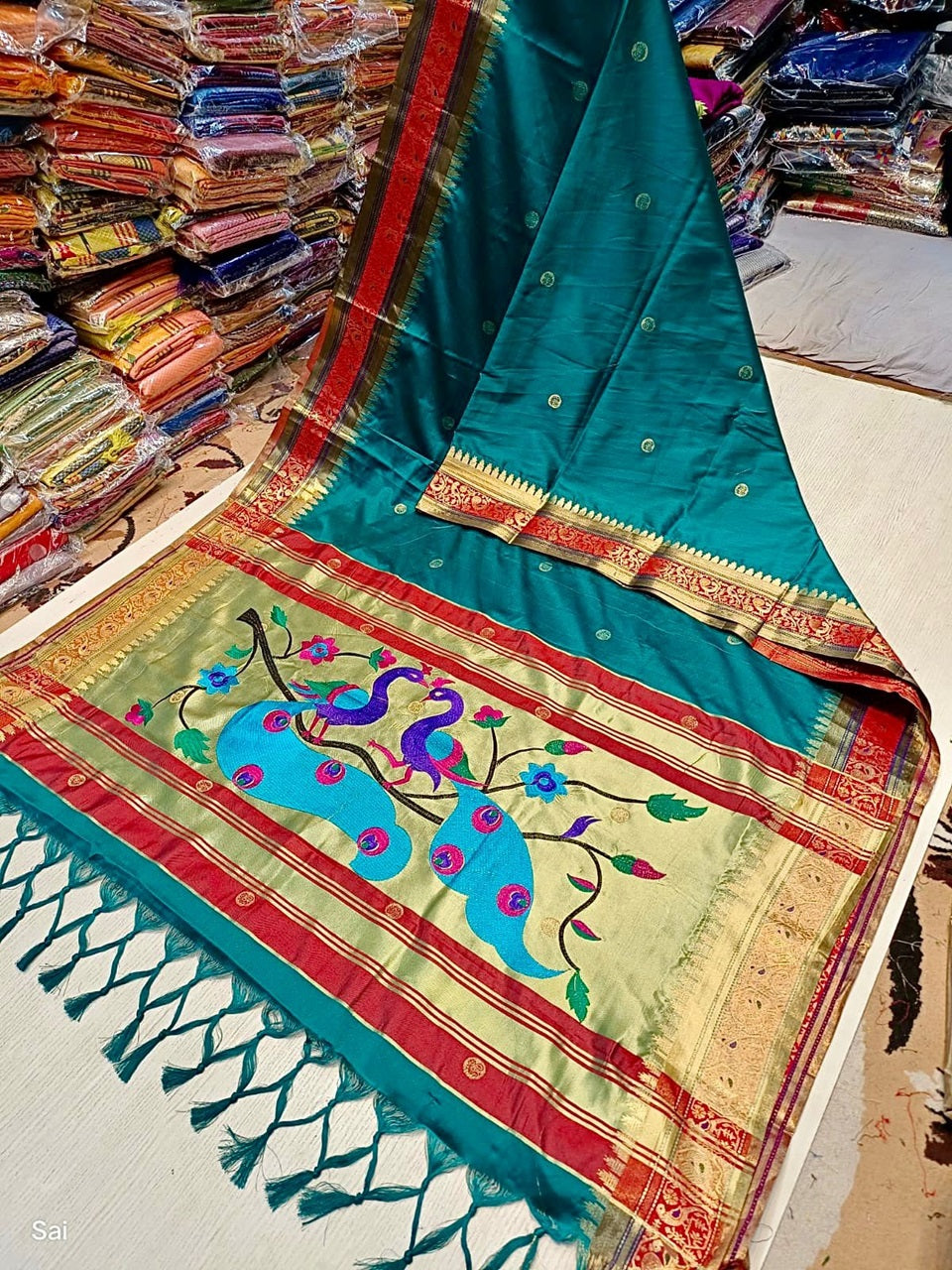 Kaveri Peacock Pallu Paithani