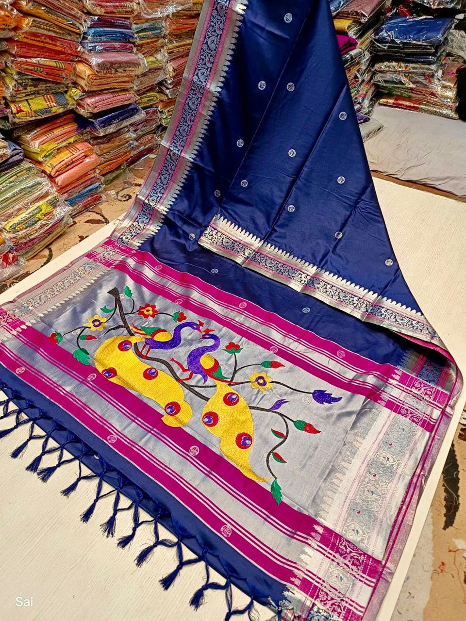 Kaveri Peacock Pallu Paithani