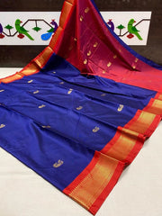 Sico Kadiyal Paithani soft silk