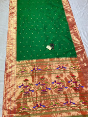 Pure silk tripal Muniya yeola Handloom broked