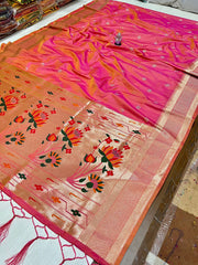 Kaseriyaa Paithani soft silk