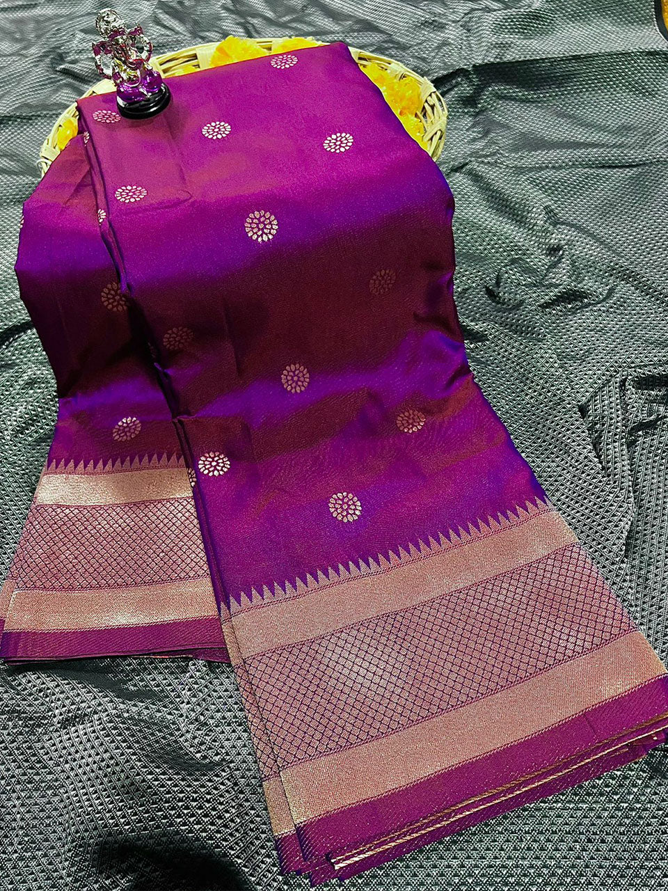 Kaseriyaa Paithani soft silk