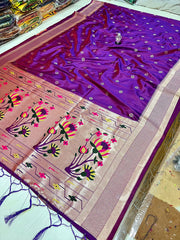 Kaseriyaa Paithani soft silk