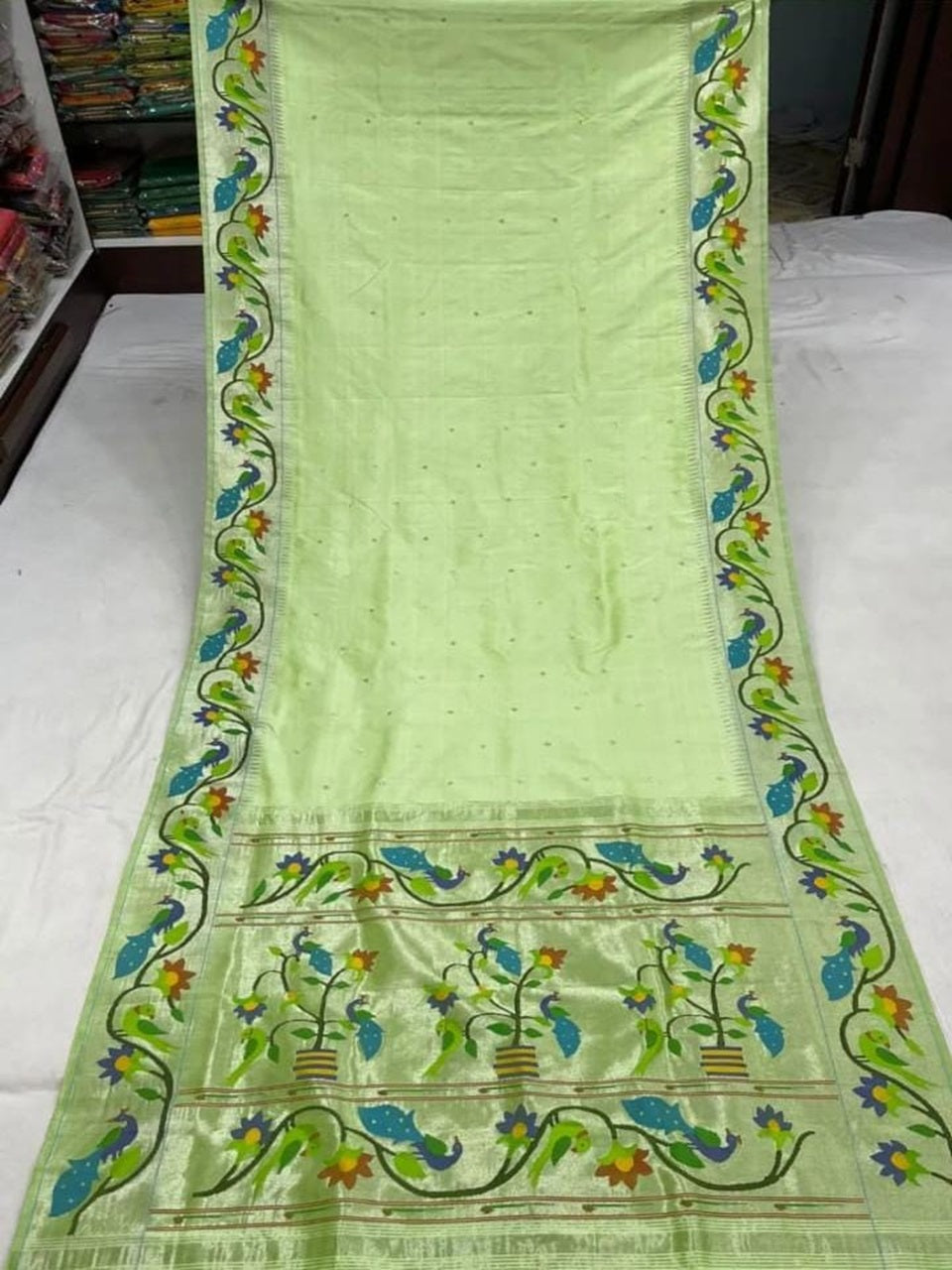 Pure Silk Handloom Bocade Paithani Sarees