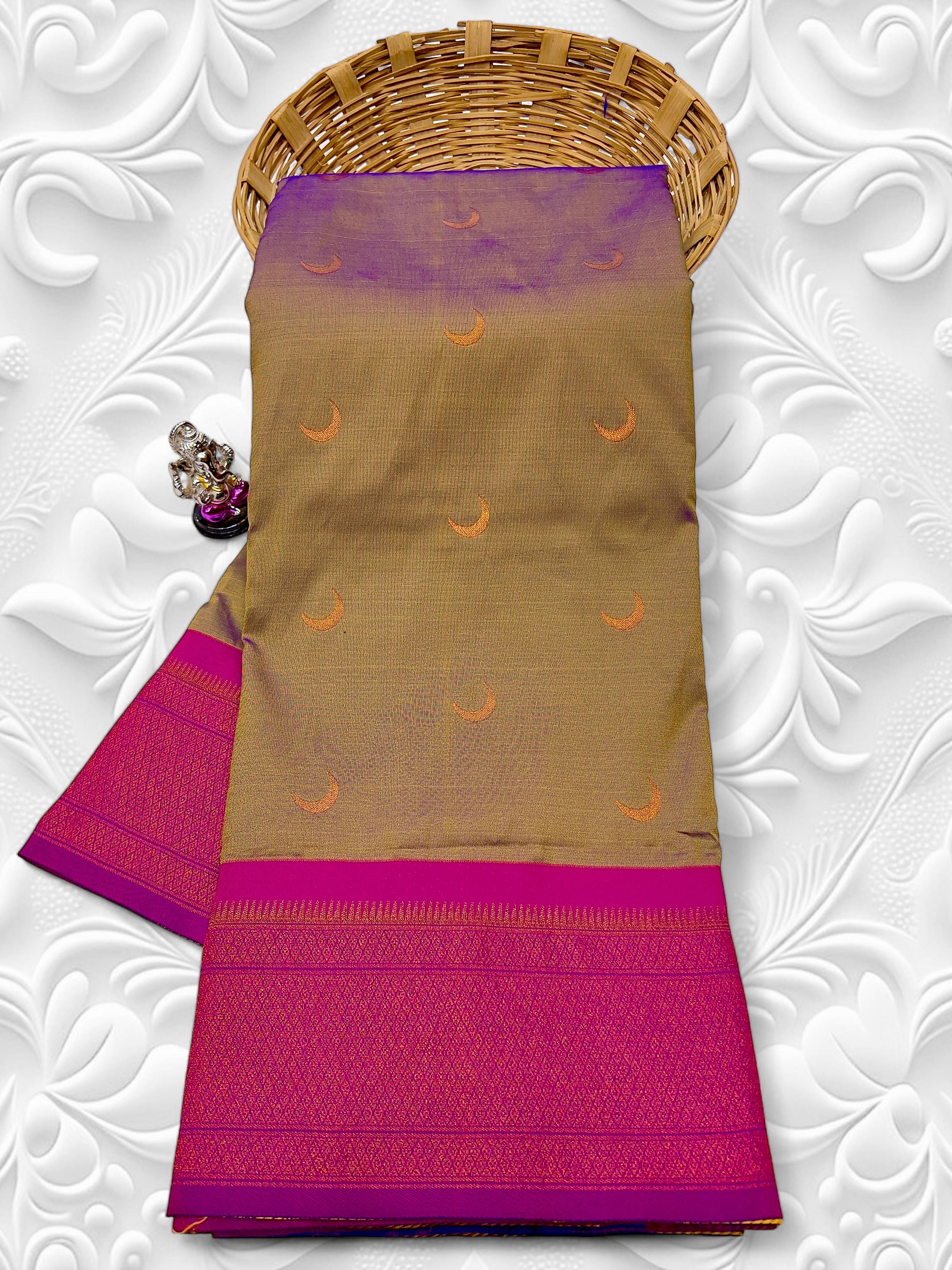 Silky Nath Pallu Chandrakor Paithani