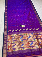 Pure silk maharani yeola handloom paithani and 30 mor padar paithani