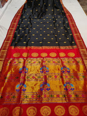 Pure silk handloom kadiyal Paithani saree