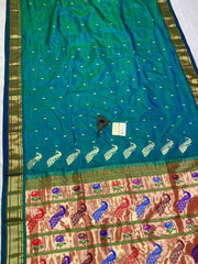 Pure silk maharani yeola Handloom paithani and 30 mor padar paithani pure silk