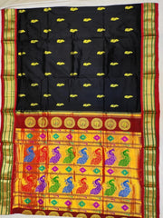 Pure silk maharani yeola handloom paithani and 30 mor padar paithani