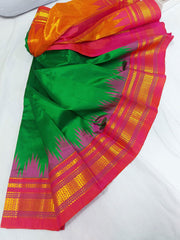 Pure silk Handloom Irkal multicolour