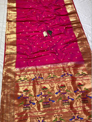 Pure silk tripal Muniya yeola Handloom broked