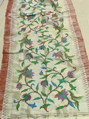 Pure silk Handloom paithani dupatta