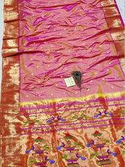 Pure silk tripal Muniya yeola Handloom broked