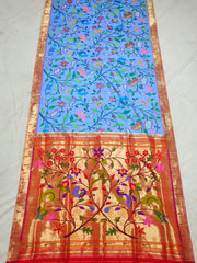 Silk Handloom All Over Design Brocade Paithani Saree